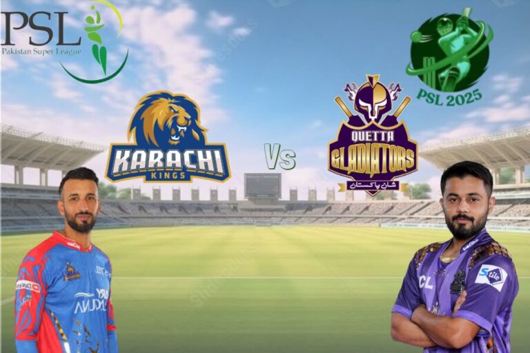 Karachi Kings Vs Quetta Gladiators