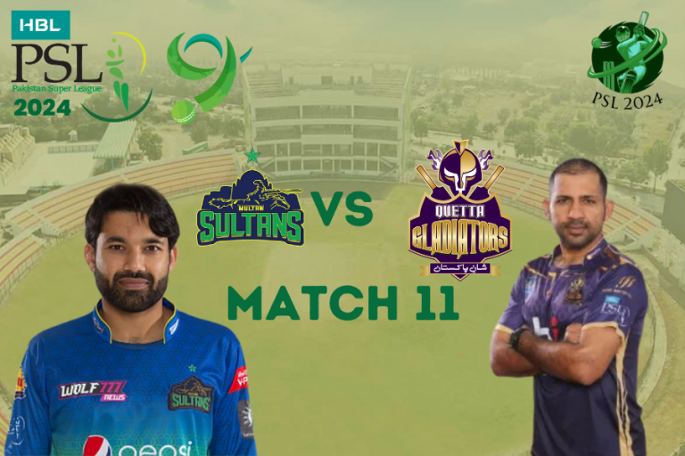 Multan Sultans Vs Quetta Gladiators