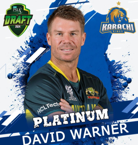 David Warner in  Karachi Kings
