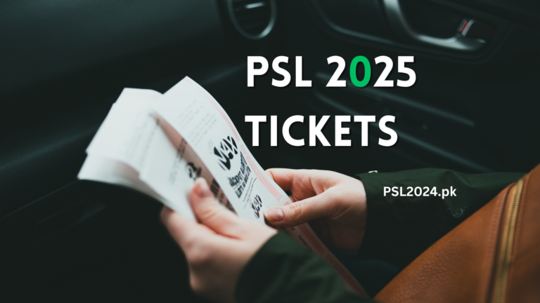 PSL 2025 Tickets